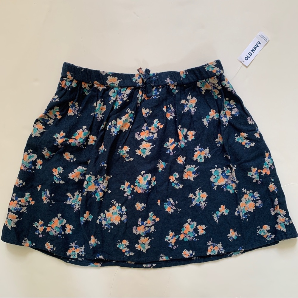 NWT Old Navy Girl’s Floral Skirt Cotton XL 14 Women’s XS
